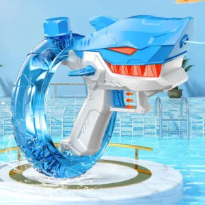 Водяной пистолет электрический 300мл, с USB, SHARK CY052 / Водный пистолет аккумуляторный / Водяное оружие