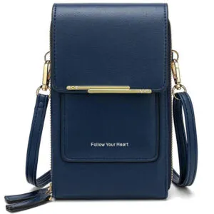 Женская сумочка через плече Baellerry Phone Purse, Черная / Сумка клатч / Сумка для телефона / Сумка кроссбоди