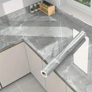 Самоклеющаяся пленка Мрамор 500х60см, ART-0461 / Пленка самоклейка для кухни / Декоративная пленка кухонная