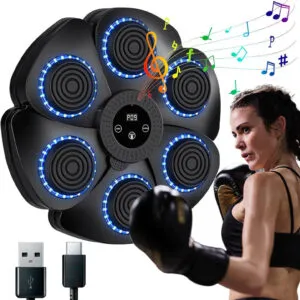 Настенная мишень для бокса с Bluetooth / Тренажер для бокса с музыкой / Музыкальний боксерский тренажер