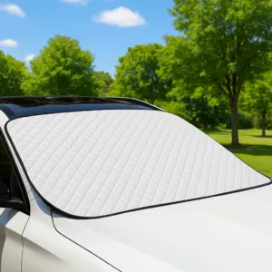 Солнцезащитная накидка на лобовое стекло, 140х95 см / Чехол для лобового стекла / Накидка чехол