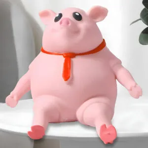 Антистресс игрушка сквиш Свинья 14 см, Pink Pig BIG / Эластичная игрушка свинка / Детская игрушка антистресс