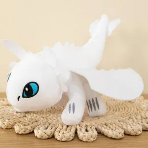 Игрушка на машину Дневная фурия 26см, на поверхность, Белый / Мягкая игрушка на авто и мотоцикл