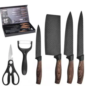 Набор кухонных ножей, 6 предметов / Набор ножей / Ножи для кухни / Набор приборов для кухни