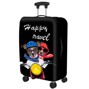 Чехол для чемодана, размер M (22-25") / Защитный чехол для багажа / Дорожный чехол на чемодан