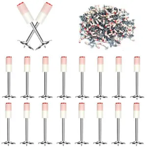 200шт Пироксилиновые гвозди 7,3x27мм, шайба 16мм / Монтажные гвозди для ручного гвоздозабивного пистолета