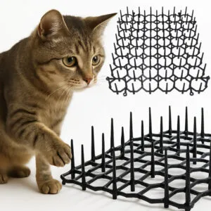 6шт Пластмассовый коврик для отпугивания кошек 49х13х2,7см / Коврик против котов с шипами