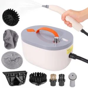 Портативный пароочиститель 1,2л 2500Вт +8 насадок / Электрический пароочиститель для дома / Паровой очиститель