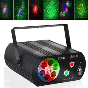 Лазерный проектор с пультом Stage Lighting / Диско лазер / Лазерная установка для вечеринок
