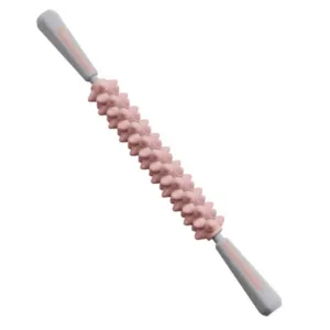 Скалка-массажер для тела антицеллюлитный, 48,6 см, Розовый / Механический массажер / Массажер для тела ручной