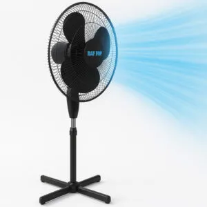 Вентилятор напольный 40Вт, 3 скорости, Черный / Бытовой вентилятор / Комнатный вентилятор /Напольный вентилятор