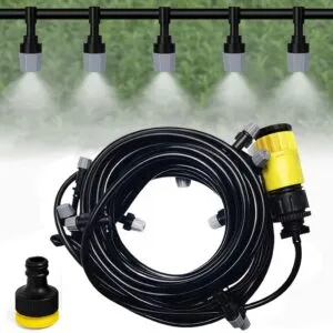 Система туманообразования для беседки 10м, 10 форсунок / Садовый туманообразователь / Система для полива сада