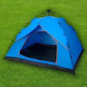 Автоматическая палатка 3-х местная + чехол, 210x150x115, G-Tent, Синий / Туристическая палатка для кемпинга