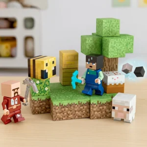 Детский конструктор магнитный 53 детали, от 6 лет, Minecraft Magnet WORLD S001-1 / Блочный конструктор на магнитах / Конструктор для детей