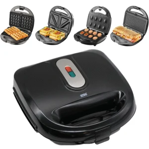 Сэндвичница со сменными насадками 4в1, 2200Вт, OP-908 / Бутербродница / Универсальный мультипекарь