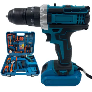 Ударный шуруповерт с набором инструментов + 2 аккумулятора 24В в кейсе / Шуруповерт аккумуляторный