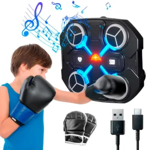 Музыкальный тренажер для бокса с перчатками (32×27см), от USB / Настенная боксерская мишень