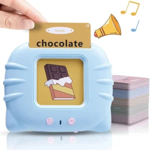 Планшет с карточками для изучения английского языка на 510 слов, Голубой / Детские развивающие карточки