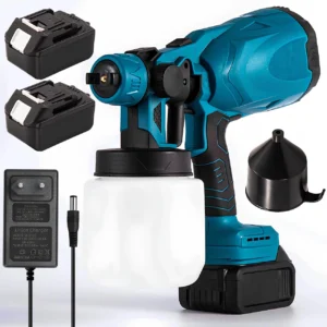 Аккумуляторный краскопульт 800мл, 2 аккумулятора 48V, KRAFFTEC / Пульверизатор для краски / Распылитель краски