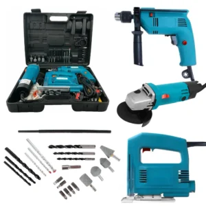 Набор электроинструментов 3в1 (дрель, болгарка, лобзик), в кейсе / Комплект электро инструмента для дома