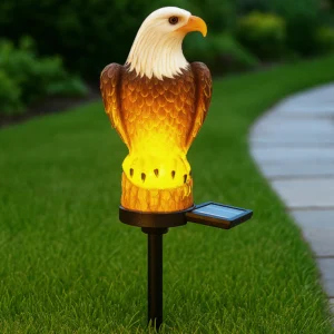 Садовый светильник на солнечной батарее 43,8см (1шт) Орел / Декоративное освещение сада / Лед фонарь для сада