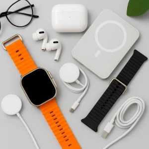 Смарт-часы + Air Pro наушники, Power Bank, 2 ремешка, беспроводная зарядка, X8 Watch set / Комплект подарочный часы наручные