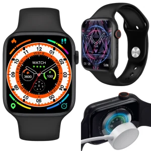 Набор Смарт-часы 45мм + 4 ремешка и магнитная зарядка, Smart Watch HiWatchPro T20 ULTRA / Умные смарт часы наручные / Мужские часы на руку