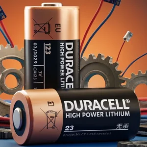 1 шт. Литиевая батарейка 3V (CR123/CR123A/CR17345) Duracell High Power / Lithium батарейка для фотоапарата / Батарейка для видеокамеры