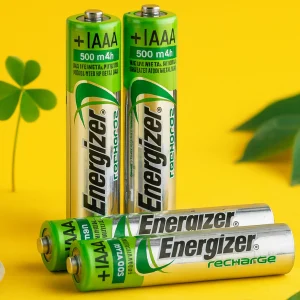 4 шт. Аккумуляторы AAA/HR03, 500mAh, Ni-MH, Energizer / Перезаряжаемая батарейка аккумуляторная / Мини пальчиковый аккумулятор