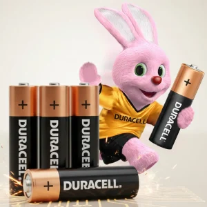 4 шт Щелочная батарейка АА (1.5V, LR06) Alkaline, Duracell / Алкалайн батарейка / Пальчиковая батарейка алкалиновая