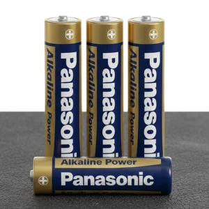 4 шт Щелочные батарейки Alkaline АА (1.5V, LR06) Panasonic / Пальчиковые батарейки / Батарейки алкалайн