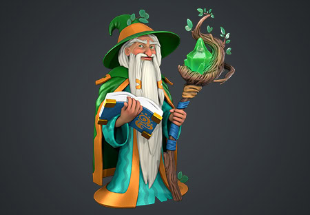 mage_old_man_render_3d_character_modeling_art_studio_character_design_outsourcing_rig_3D_modeling_how_to_draw_character