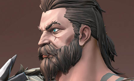 character model sheet fortnite characters outsource 3d modeling studio art Bjorn Stylized Character Scandinavian Handpainted Textures_
