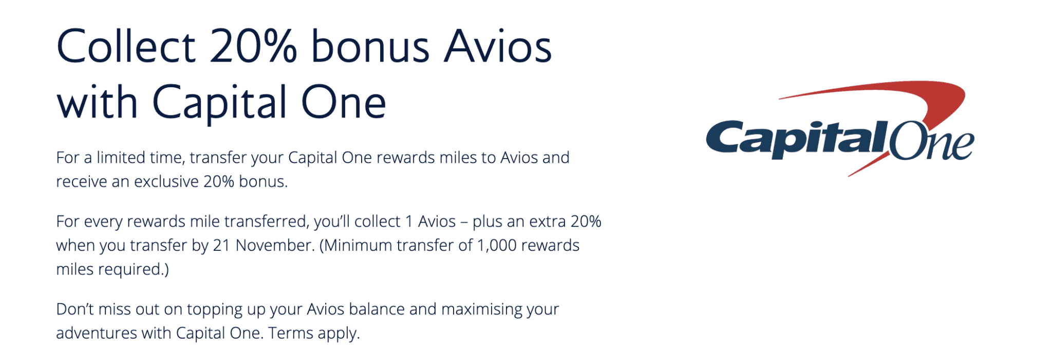 Transfer Capital One Miles to BA Avios with 20% Bonus: Who Should Jump In (and How to Maximize It) 1 Transfer Capital One Miles to BA Avios