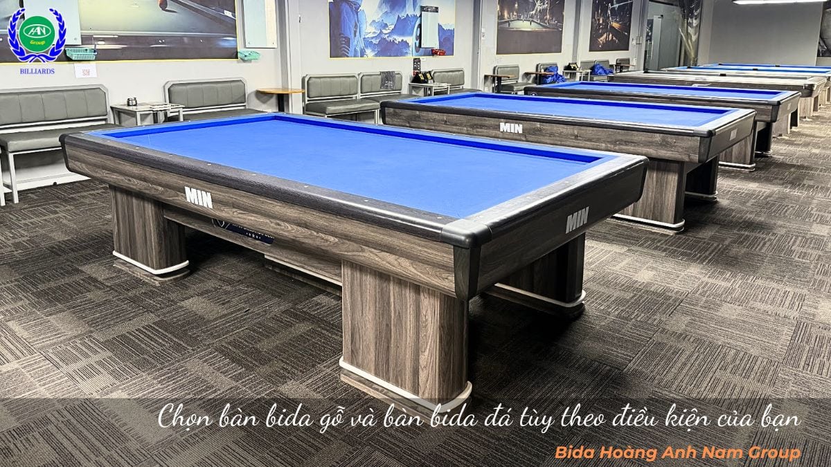 So sánh bàn bida gỗ và bàn bida đá tùy theo điều kiện của bạn | Bida Hoàng Anh Nam Group