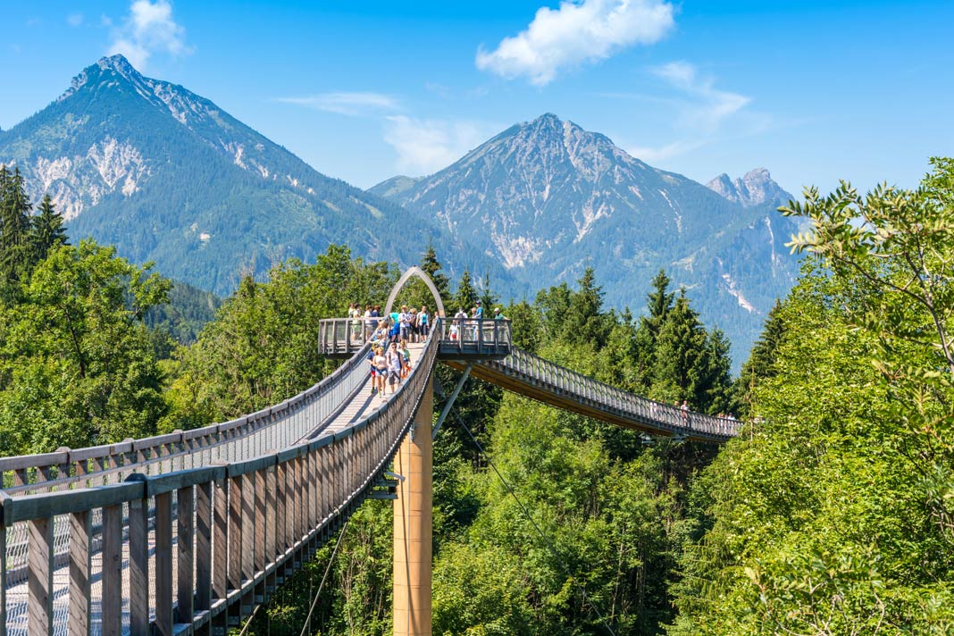 Der Baumkronenweg Ziegelwies liegt in einer klasse Landschaft