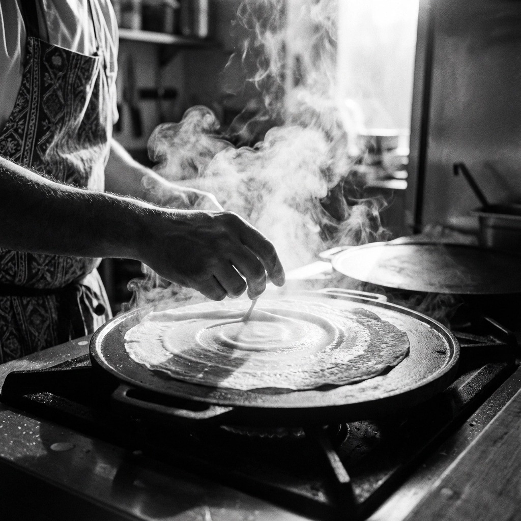 Making Crepes Making Crepes