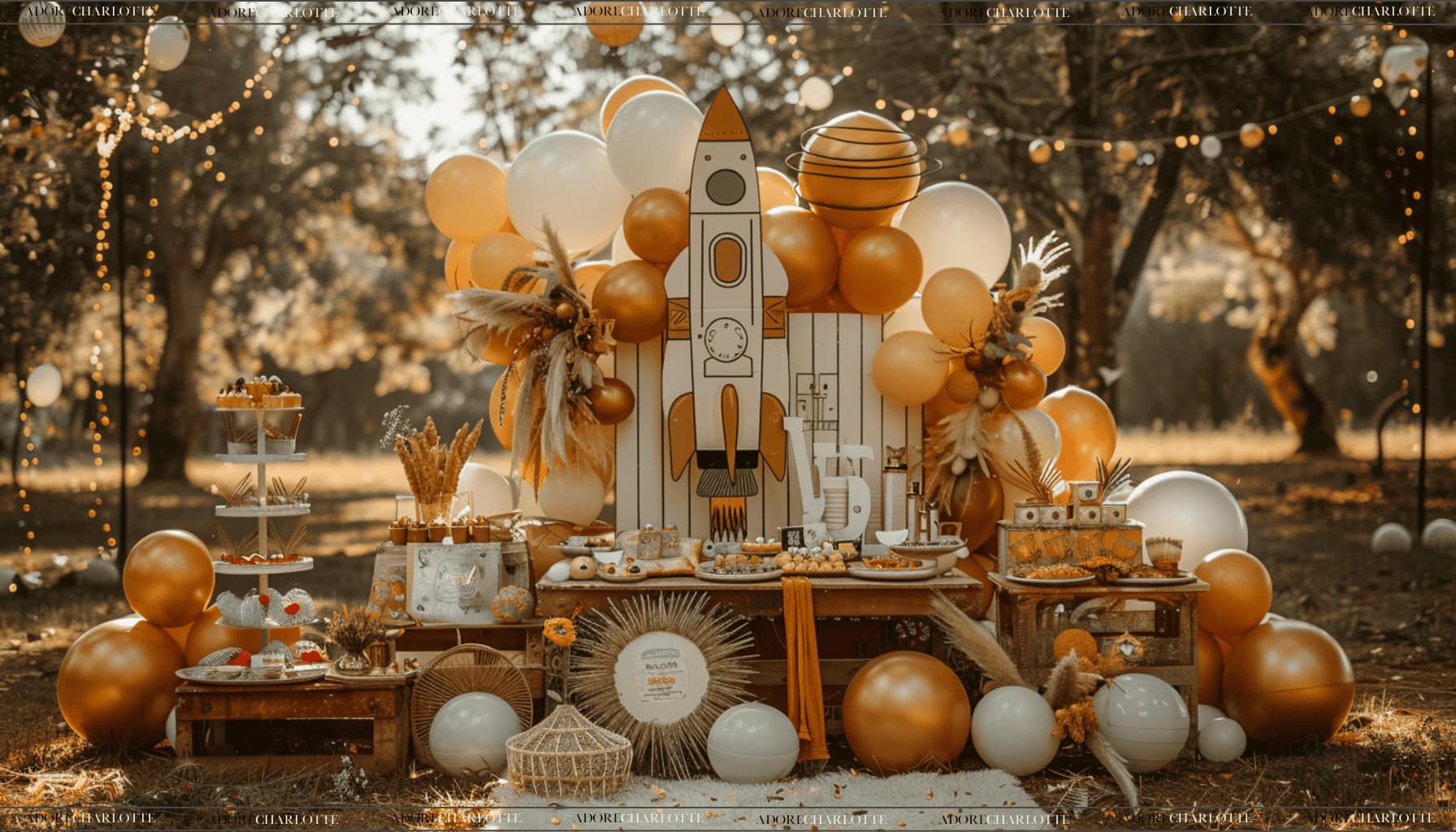 The Little Astronaut Boy First Birthday Theme Party Decorations
