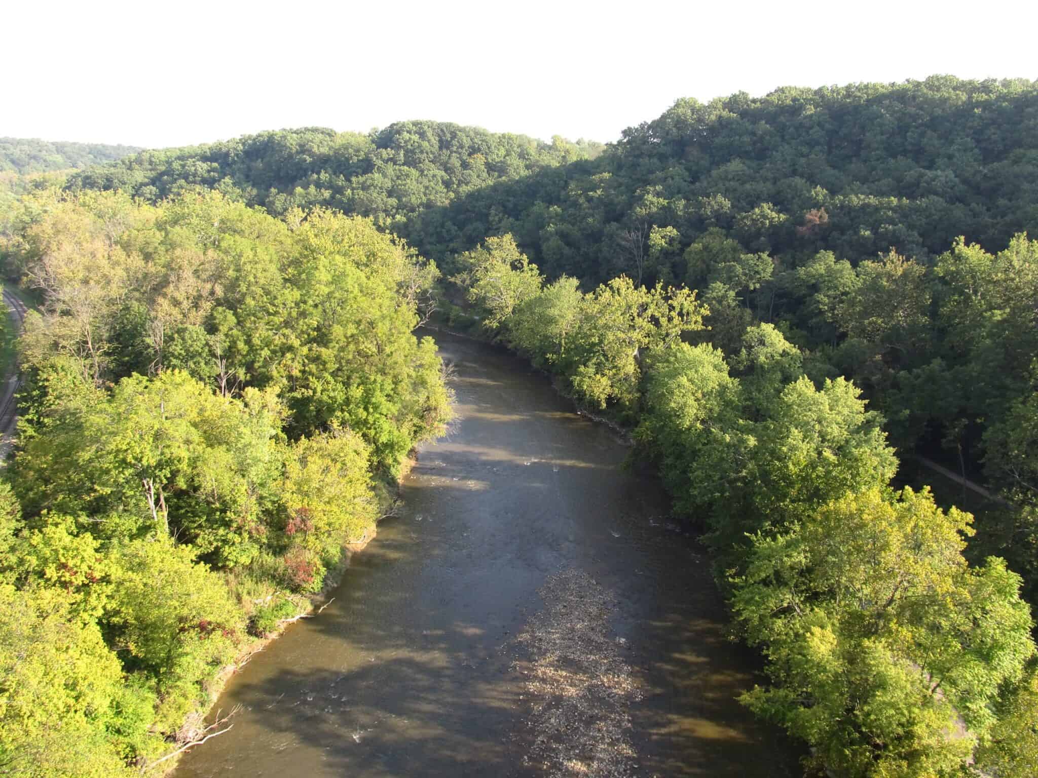 The Cuyahoga River in Cuyahoga Valley National Park, 2012. Park view only; not the scene.