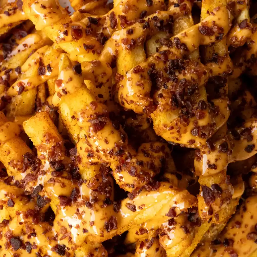 burgers in Limassol, cheddar bacon fries