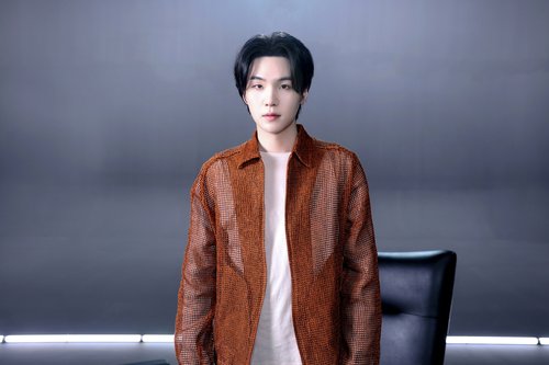 BTS' Suga is seen in this photo provided by BigHit Music. (PHOTO NOT FOR SALE) (Yonhap)