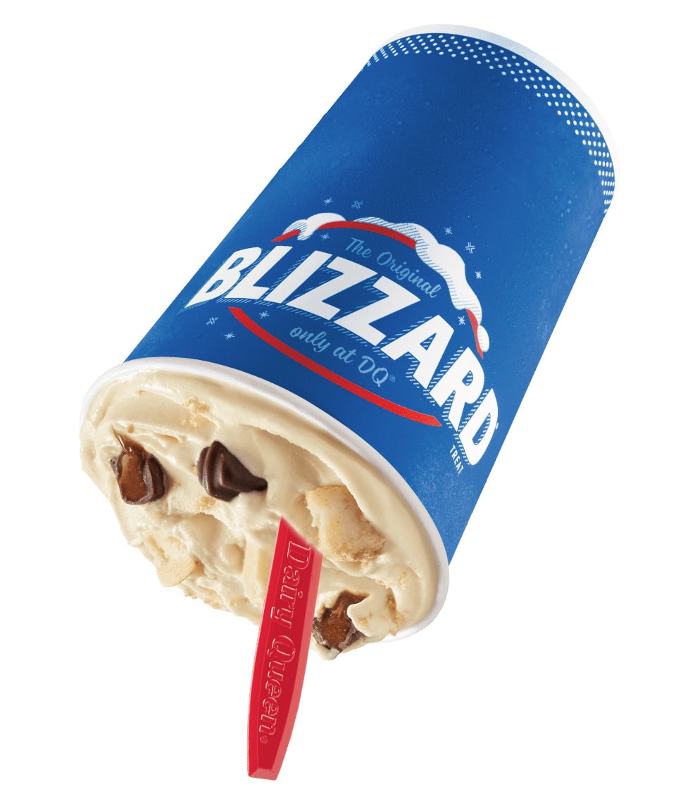 Caramel fudge cheesecake blizzard