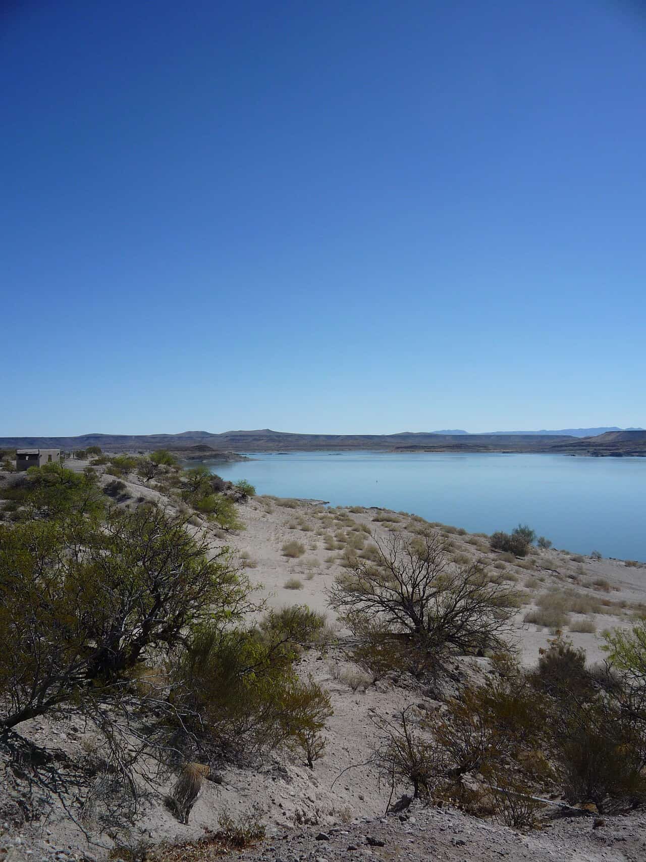 Elephant Butte Reservoir from Elephant Butte Lake State Park, New Mexico, 2011. Authorities searched the reservoir area
