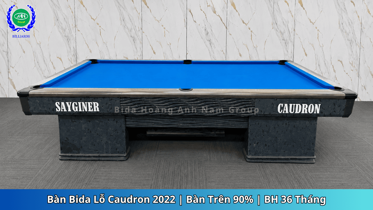 Bàn Bida Lỗ Min Caudron 2022 | Bàn Trên 90% | BH 36 Tháng | Bida Hoàng Anh Nam Group