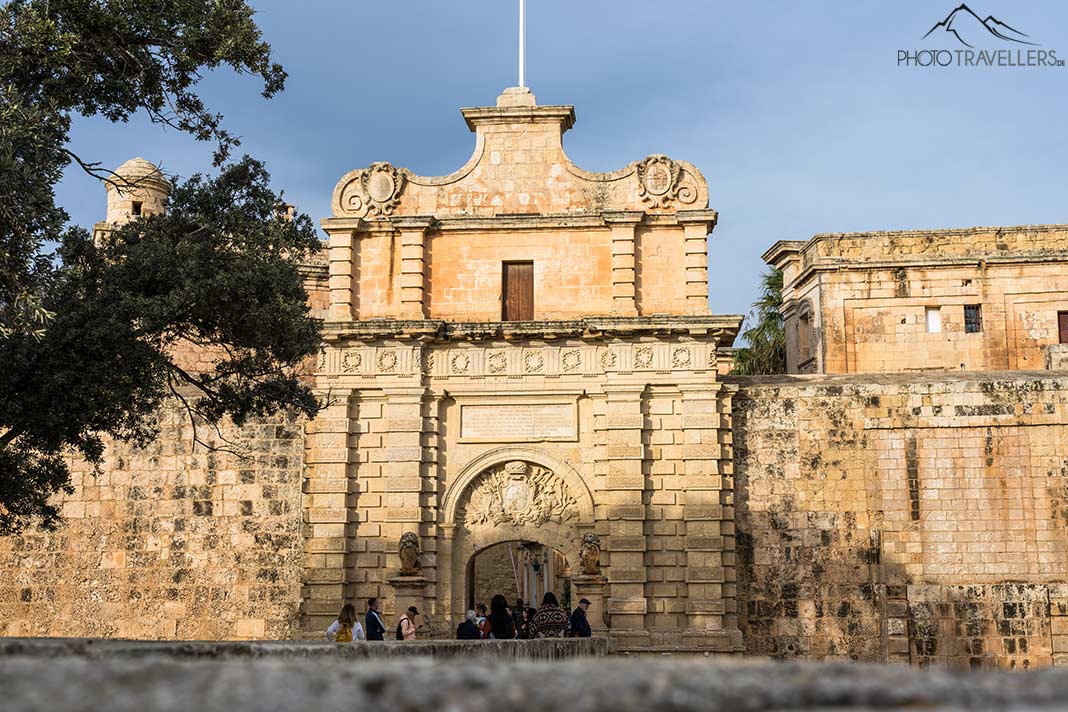 Das Haupttor von Mdina auf Malta