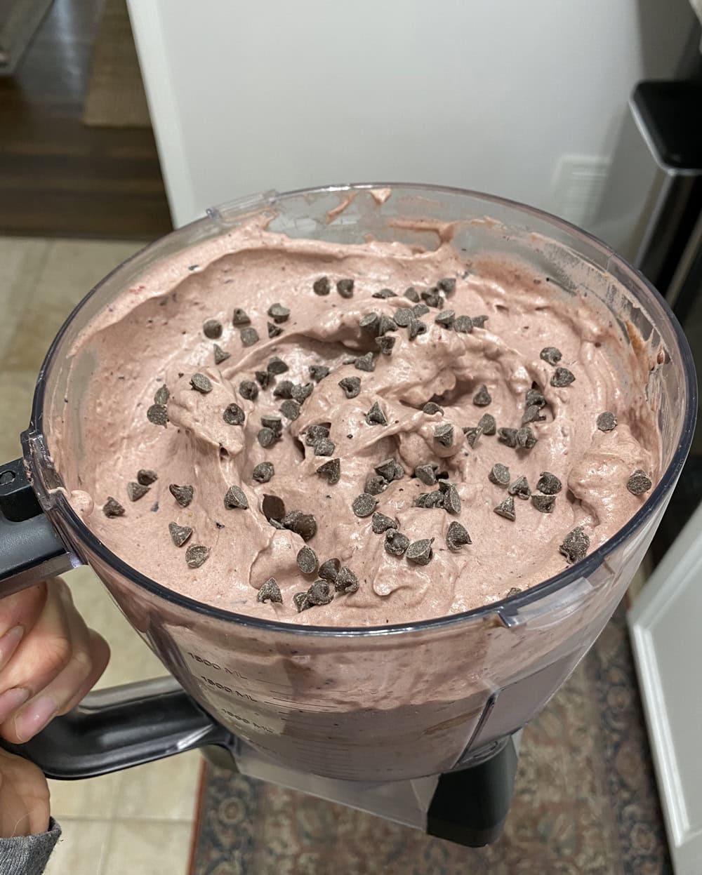 Chocolate protein fluff