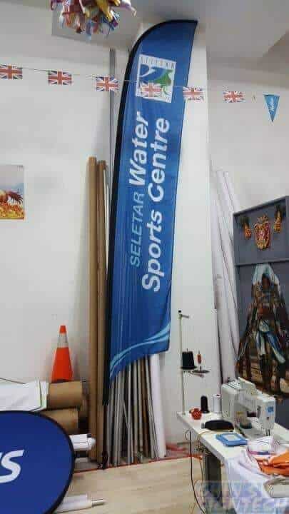 4.7m single sided Feather flag