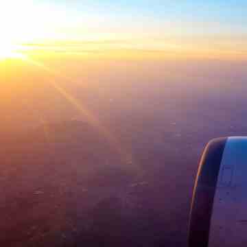 Airplane Sunset