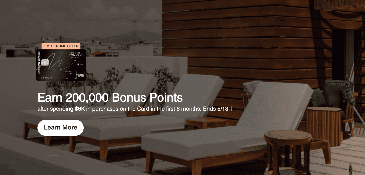 An Up-to-Date Overview of the AmEx Marriott Cards Lineup 4 Welcome Offer for Marriott Bonvoy Brilliant