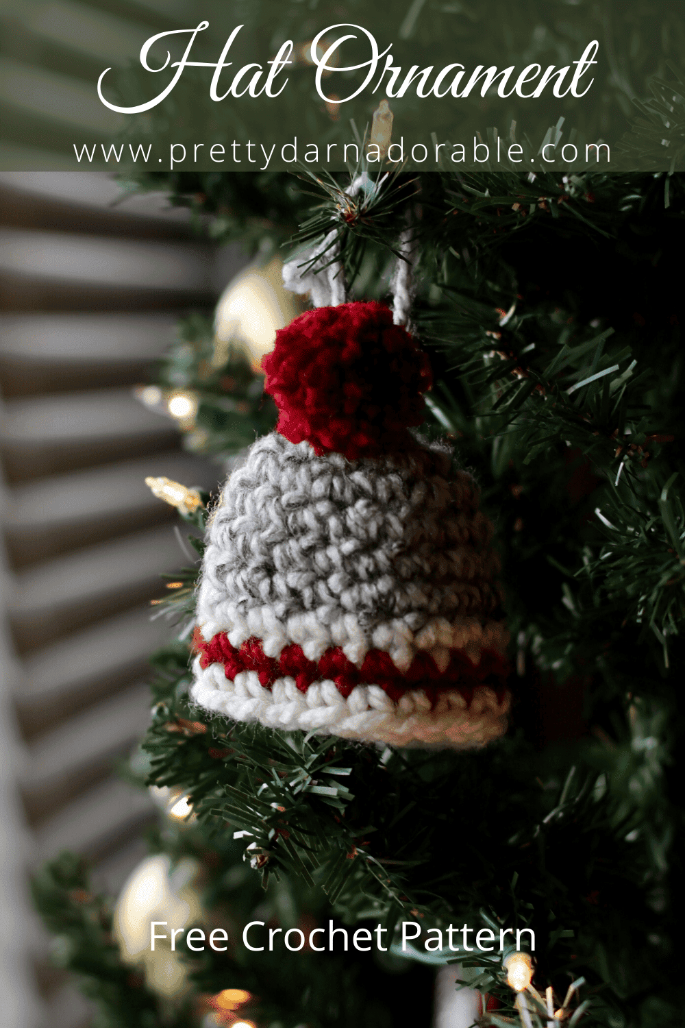 crochet hat ornament